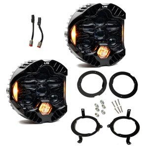Jeep Wrangler Headlight Kit - Baja Designs - DOT LP6 LED - Amber - `18-`25 Jeep Wrangler Headlight Kit - Baja Designs - DOT LP6 LED - Amber - `18-`25